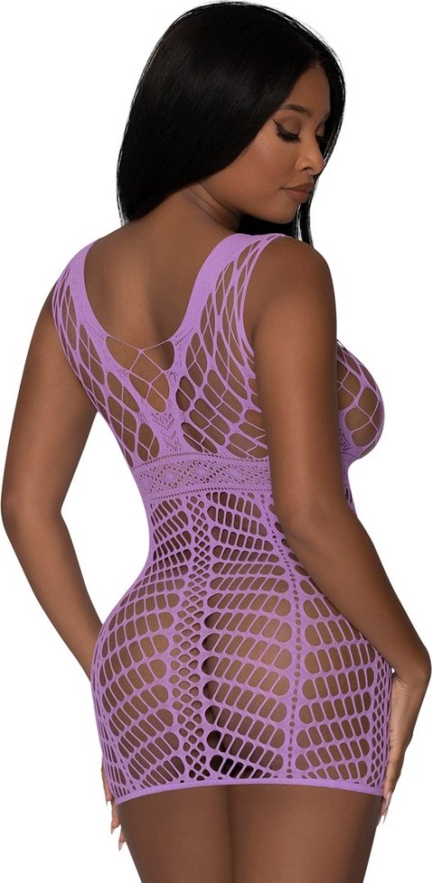 Magic Silk Seamless Sukienka Mini z Koronkowym Wzorem Czarna