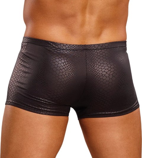 Male Power Black Cobra mini szorty S - elastyczny fason, wzor węża