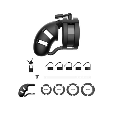 Mancage Model 9 cm z kulką Ballsplitter, silikonowa klatka intymna