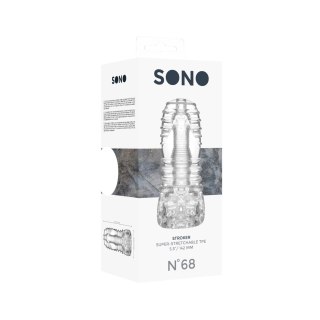 SONO No.68 Czarna maszyna intymna z elastycznego TPE 15 cm