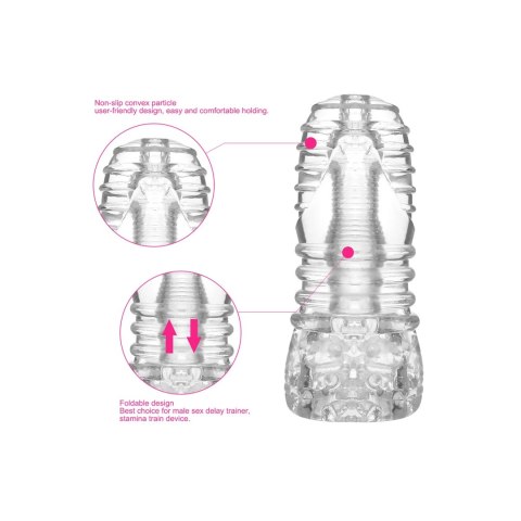 SONO No.68 Czarna maszyna intymna z elastycznego TPE 15 cm