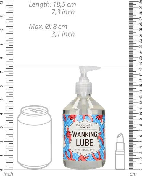 Shots S-Line Wanking Lube 500 ml - Żel intymny wodny, uniwersalny