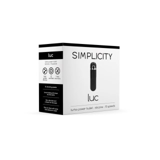 Shots Simplicity Mini Bullet - Kompaktowy model wibrujący USB czarny