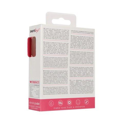 Shots Toys Wibrujący Pocisk Bezprzewodowy 10 Trybow Czarny