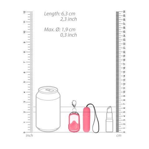 Shots Toys Wibrujący Pocisk Bezprzewodowy 10 Trybow Czarny