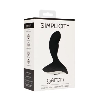 Simplicity Geron - Wibrator analny 10 trybow, silikonowy, USB