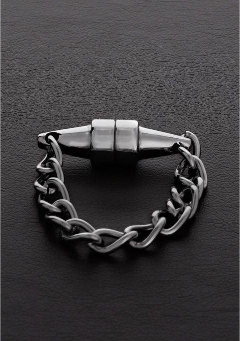 Steel Mini - magnetyczny zacisk z łańcuszkiem - stalowy, 1 sztuka