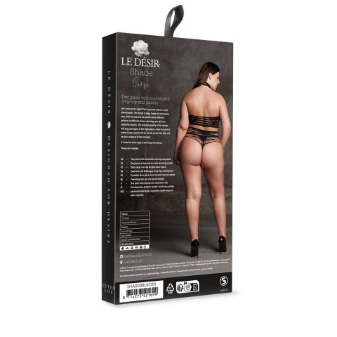 El Desir Carpo Plus Size komplet dwuczęściowy XL-XXXXL czarny