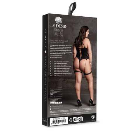 Le Desir Metis Body Plus Size z paskami i siateczką XL-XXXXL