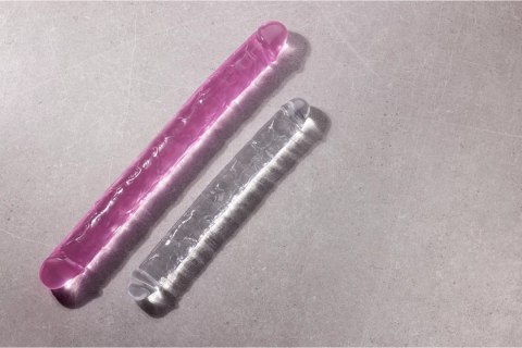 RealRock Crystal Clear model podwojny 45 cm - transparentny