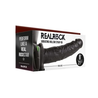 RealRock Hollow Strap-On 20,5 cm - Wibrujący Pas z Regulacją
