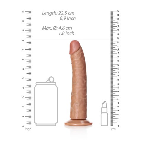 RealRock Model Slim 20,5 cm - anatomiczny z przyssawką