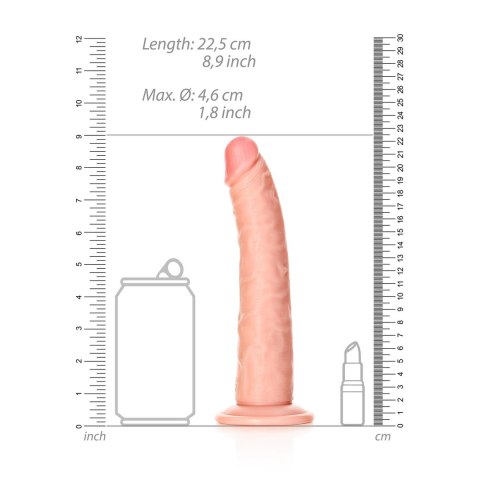 RealRock Model Slim 20,5 cm - elastyczny model z przyssawką