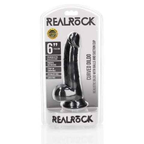 RealRock Model Zakrzywiony 15,5 cm - naturalistyczny, z przyssawką