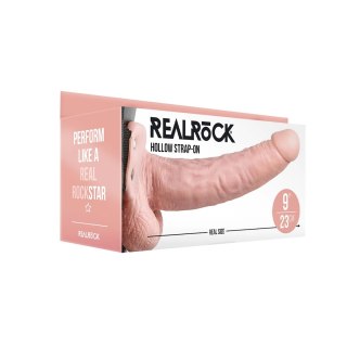 RealRock Pasek z anatomicznym elementem - model 23 cm z kulkami