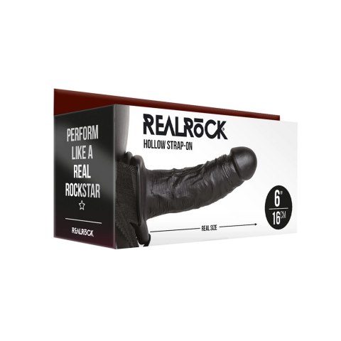 RealRock Pasek z wibratorem model anatomiczny 15,5 cm z jądrami