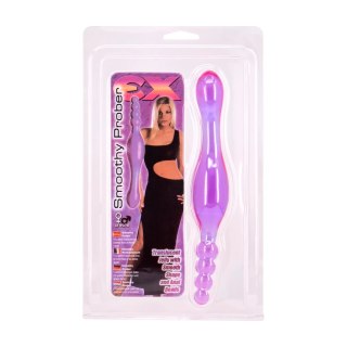 Seven Creations Korek anatomiczny + kulki silikonowe dwustronne