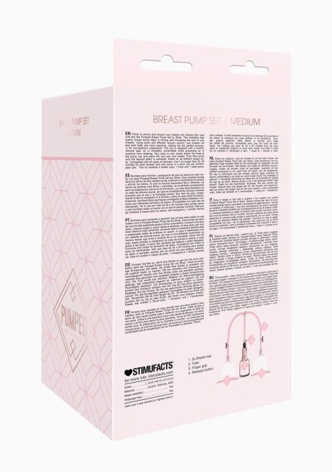 Pumped by Shots Zestaw do pielęgnacji piersi średni, silikonowa uszczelka