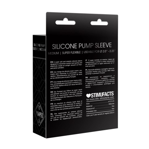 Pumped by Shots silikonowa pompka prożniowa średnia - wygodny rękaw