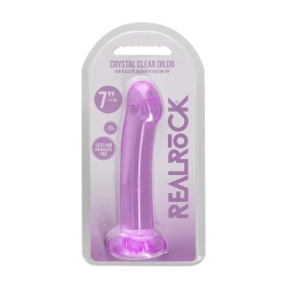 RealRock Crystal Clear 17 cm - model z przyssawką, transparentny