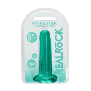 RealRock Crystal Clear Prosty z Przyssawką 13,5 cm - przezroczysty model