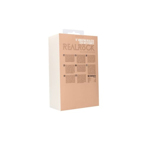 RealRock Model 23 cm - Wibrująca maszyna intymna z pilotem, beżowa