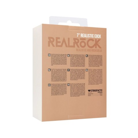 RealRock Model Gumowy 18 cm - Anatomiczna Forma z Przyssawką, Skora
