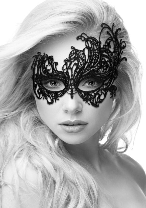 OUCH! Royal Black Lace Mask - koronkowa maska na oczy, czarna