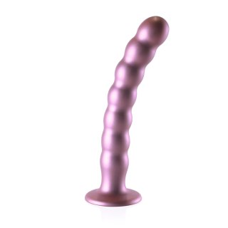 Ouch! Beaded G-Spot Silicone - Model z koralikami, 20,5 cm, metaliczny