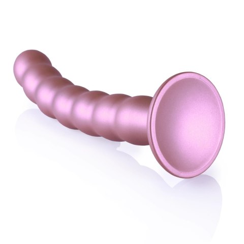 Ouch! Beaded G-Spot Silicone - Model z koralikami, 20,5 cm, metaliczny