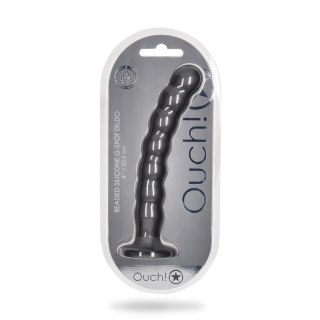Ouch! Beaded G-Spot - silikonowy model z koralikami 20,5 cm, przyssawka