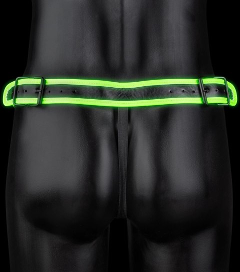 Ouch! Glow in the Dark - majtki z klamrą L/XL, świecące, regulowane