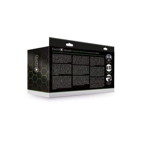 Ouch! Glow in the Dark uprząż z paskiem, świecąca, 18 cm, zielona