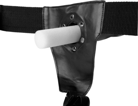 Ouch! Hollow Strap-On 20 cm - model z zakrzywioną powierzchnią i wypustkami