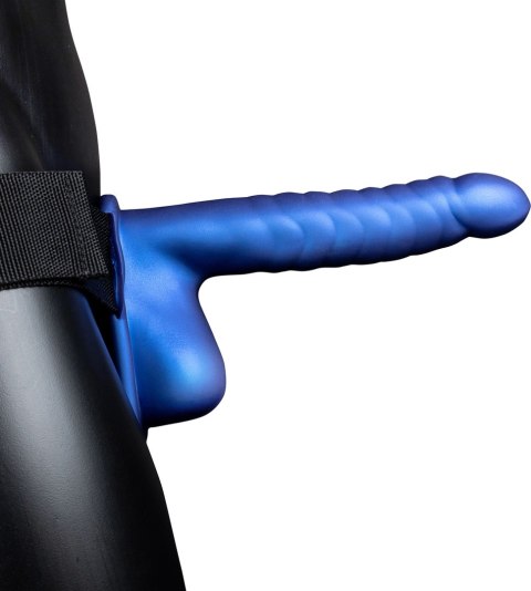 Ouch! Hollow Strap-On Prążkowany Pas z Anatomiczną Nakładką 21 cm