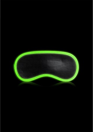 Ouch! Maska na oczy Glow in the Dark fluorescencyjna zielona