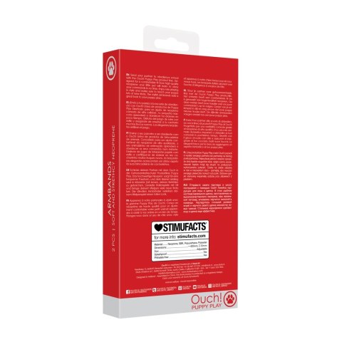 Ouch! Neoprenowa opaska na biceps - wygodny anatomiczny model czarny