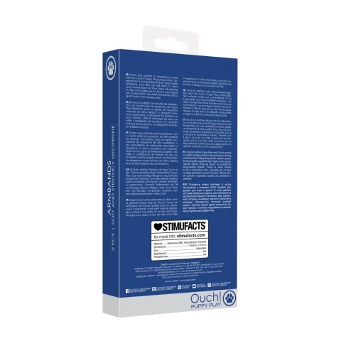 Ouch! Opaska neoprenowa na biceps - czarna, regulowana