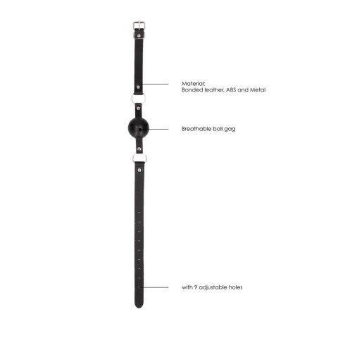 Ouch! Silikonowy knebel do ust z regulowanym paskiem, uniwersalny