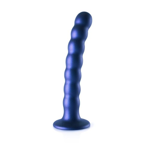 Ouch! Silikonowy model G-Spot z koralikami i przyssawką 16,5 cm zielony
