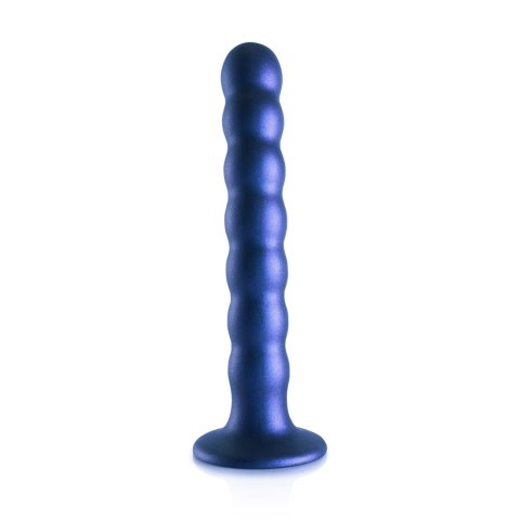 Ouch! Silikonowy model G-Spot z koralikami i przyssawką 16,5 cm zielony