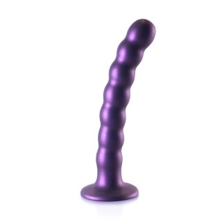 Ouch! Silikonowy model G-Spot z koralikami, metaliczny, 16,5 cm