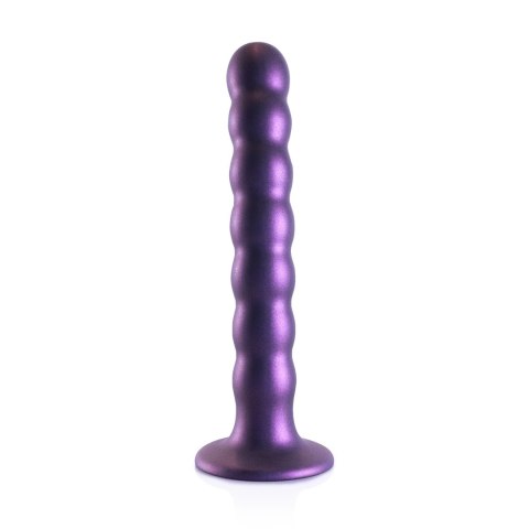 Ouch! Silikonowy model G-Spot z koralikami, metaliczny, 16,5 cm