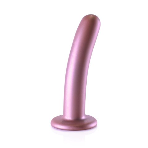 Ouch! Smooth Silicone - model z przyssawką, metaliczny, 14,5 cm