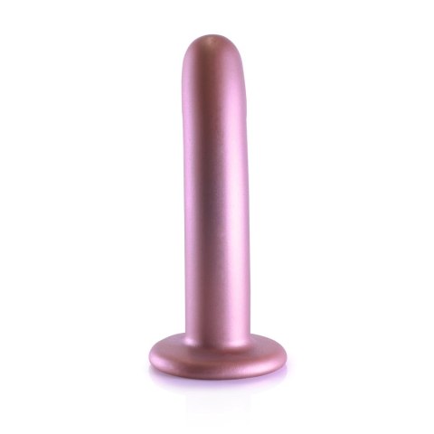 Ouch! Smooth Silicone - model z przyssawką, metaliczny, 14,5 cm