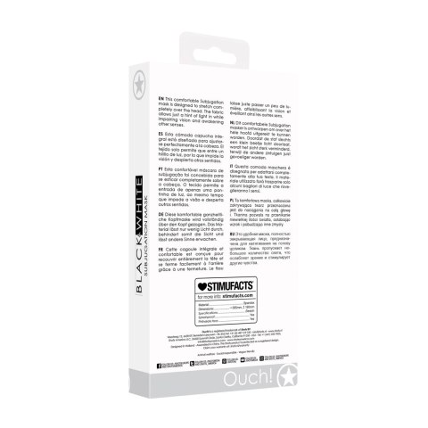 Ouch! Subjugation - maska anatomiczna z zamkiem, oddychająca tkanina