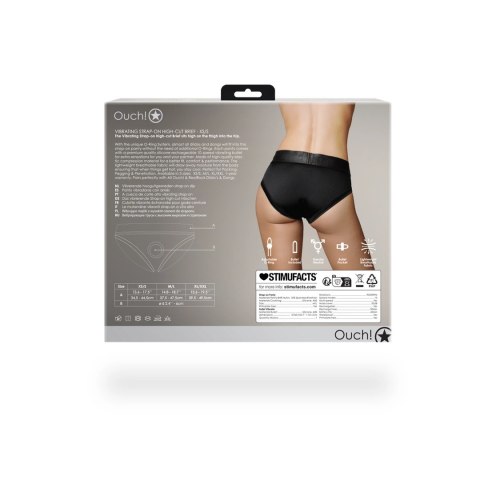 Ouch! Wibrujące majtki z wysokim stanem XS/S - 10 trybow wibracji