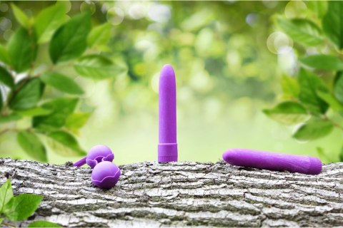 Natural Pleasure Bio Wibrator 18 cm - ekologiczny, gładki, zielony