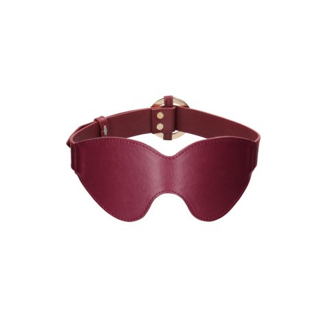 OUCH! Halo Maska na Oczy Luksusowa Skorzana Czarna Złote Akcenty