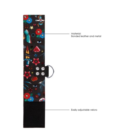 Ouch! Ankle Cuffs z Regulacją i Nadrukiem - Uniwersalny Rozmiar